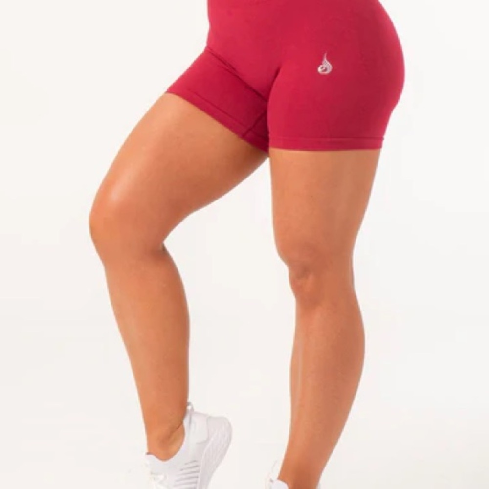 Women's Red Athletic Shorts